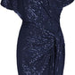 💃60% OFF! ✨ Sparkling One-Shoulder Ruffle Dress - Stretchy Glitter Fabric for a Show-Stopping Party Look 🌟🎉