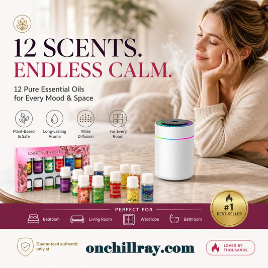 🔥🌷LAST DAY SALE 50% OFF– ONLY ￡5.99⚡50K+ SOLD💕12-Pack Water Soluble Essential Oils Set🎁🌺The fresh scent lifts your mood！