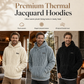 ⏳LAST DAY SALE ONLY ￡16.99!!✨Men's Winter Lined Hoodie Jacquard Pattern Long Sleeve Pullover Sweatshirt for Casual Outdoor Wear✨