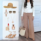 👖Three Lengths Available🍂High Stretch Tummy Control Button Wide Leg Trousers