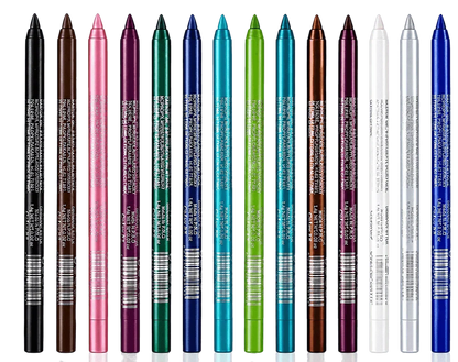 🏆 Last Day Special Price £14.99! 🌈14-Pack Waterproof Colored Gel Eyeliner Pencil – Metallic & Shimmer Finishes, Smudge-Proof（Pencil sharpener color is random）