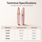 ⏳Time-Limited Special￡9.99!!⏰Electric Eyebrow Trimmer Pen with LED Light – USB Rechargeable Precision Hair Remover