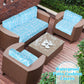 🔥Only £19.98  This Week Promotion!🎁🪑🌿Patio Sofa Cushion Cover – Stretch, Water-Resistant ✨