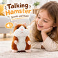 🐹 Last Day Special Price £9.99! ！✨Talking Hamster Plush – repeats whatever you say, auto head-shaking, hilarious fun for kids & adults.🎁