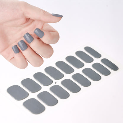 💅⭐Limited Time Buy 1 Get 1 Free - ✨16-Piece Semi-Cured Gel Nail Strips🎨Free handheld mini UV nail lamp💡
