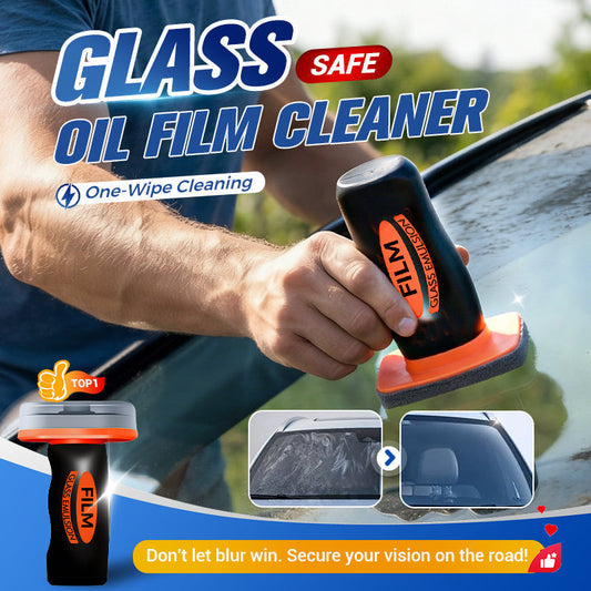 🥳Last Day Surprise Price!!💞50K+ SOLD! 🔍🚗Auto Glass Oil Film Remover – Eliminates stubborn grease, wax & road grime. Restores crystal-clear visibility – safer night & rainy driving! 🌧️✨