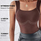 🏆Last Day Special Price ￡8.99!!💐Women's U Neck Camisole High Strechy Seamless Built-in Bra Padded Tank Tops