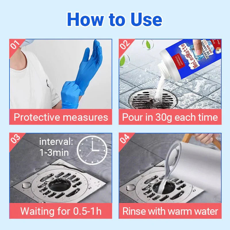 🏆 Last Day Special Price £9.99!!!🚰 Powerful Pipe Dredging Agent – Fast Clog Removal, Safe for Pipes & Multi-Use 🚰