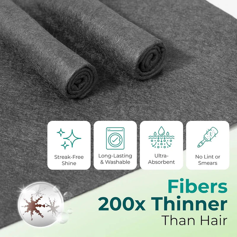 👍LAST DAY 49% OFF🧼🌟Thickened Magic Microfiber Cloth (Set of 5 pieces)