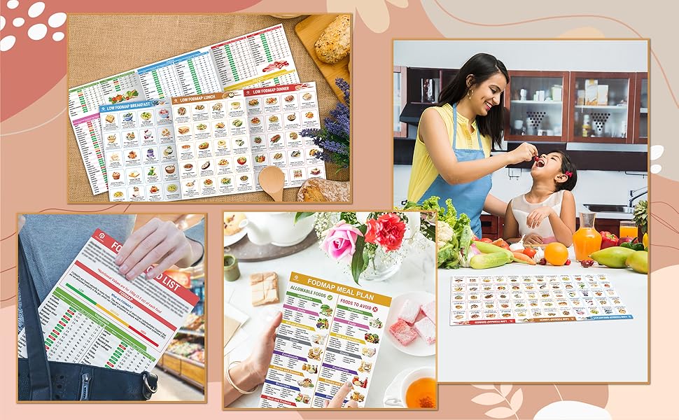 🎉2025 New Arrival 49% OFF🥗Set of 2 Fodmap Chart📘IBS Symptom Relief Food List