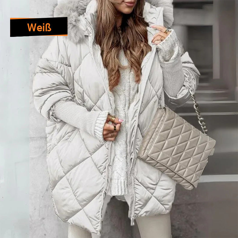 💥Winterschlussverkauf👉🔥Damen Midi parka with knitted sleeves❄️💝