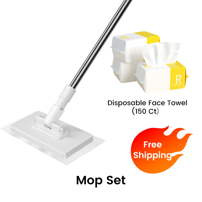🎅Christmas Sale-Up to 70% OFF!!🏠Disposable Dust Mop with 4 Reusable Cloths