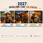 ⏳📅LAST DAY SPECIAL PRICE ￡5.99⚡50K+ SOLD💕2027 Funny Highland Cow Wall Calendar | A4 Hanging Calendar | Designed by Isabel Kline