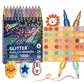 🔥LAST DAY SALE ONLY ￡8.99!!🔥Glitter Brush Markers – dual-tip design, shimmering ink makes cards & crafts sparkle