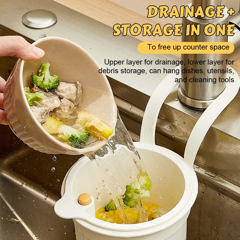🎉Buy 2 Get 1 FREE – Multifunctional Drain Basket🍳Must-Have Kitchen Helper!