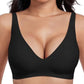 💗LIMITED TIME SALE 50% OFF⚡50K+ SOLD💕 Jelly Wireless Womens Comfortable Wireless Bras Push Up Bralettes Seamless Tshirts Bras Deep V Everyday Bras