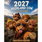 ⏳📅LAST DAY SPECIAL PRICE ￡5.99⚡50K+ SOLD💕2027 Funny Highland Cow Wall Calendar | A4 Hanging Calendar | Designed by Isabel Kline