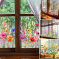 ✨LAST DAY SALE 49% OFF!-💐Colorful Floral Bouquet Window Sticker 🖼️