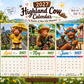 ⏳📅LAST DAY SPECIAL PRICE ￡5.99⚡50K+ SOLD💕2027 Funny Highland Cow Wall Calendar | A4 Hanging Calendar | Designed by Isabel Kline