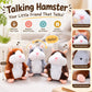 🐹 Last Day Special Price £9.99! ！✨Talking Hamster Plush – repeats whatever you say, auto head-shaking, hilarious fun for kids & adults.🎁