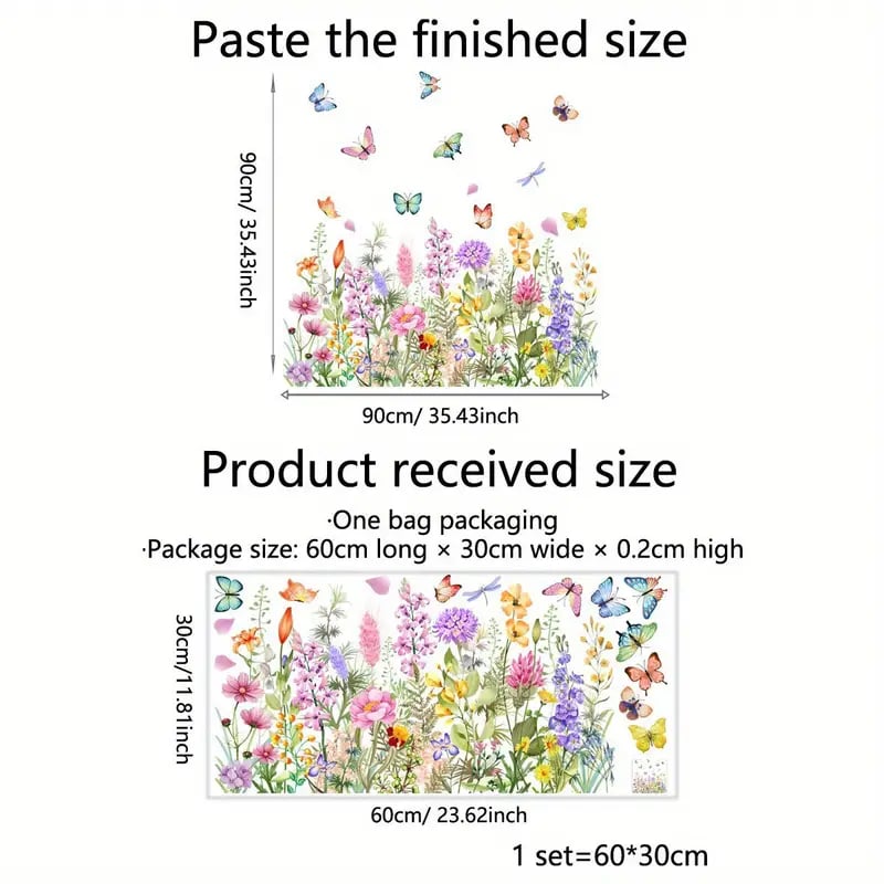 ✨LAST DAY SALE 49% OFF!-💐Colorful Floral Bouquet Window Sticker 🖼️