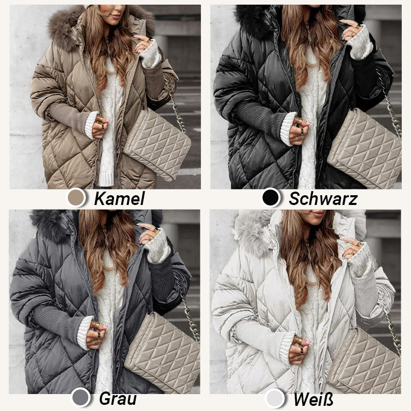 💥Winterschlussverkauf👉🔥Damen Midi parka with knitted sleeves❄️💝
