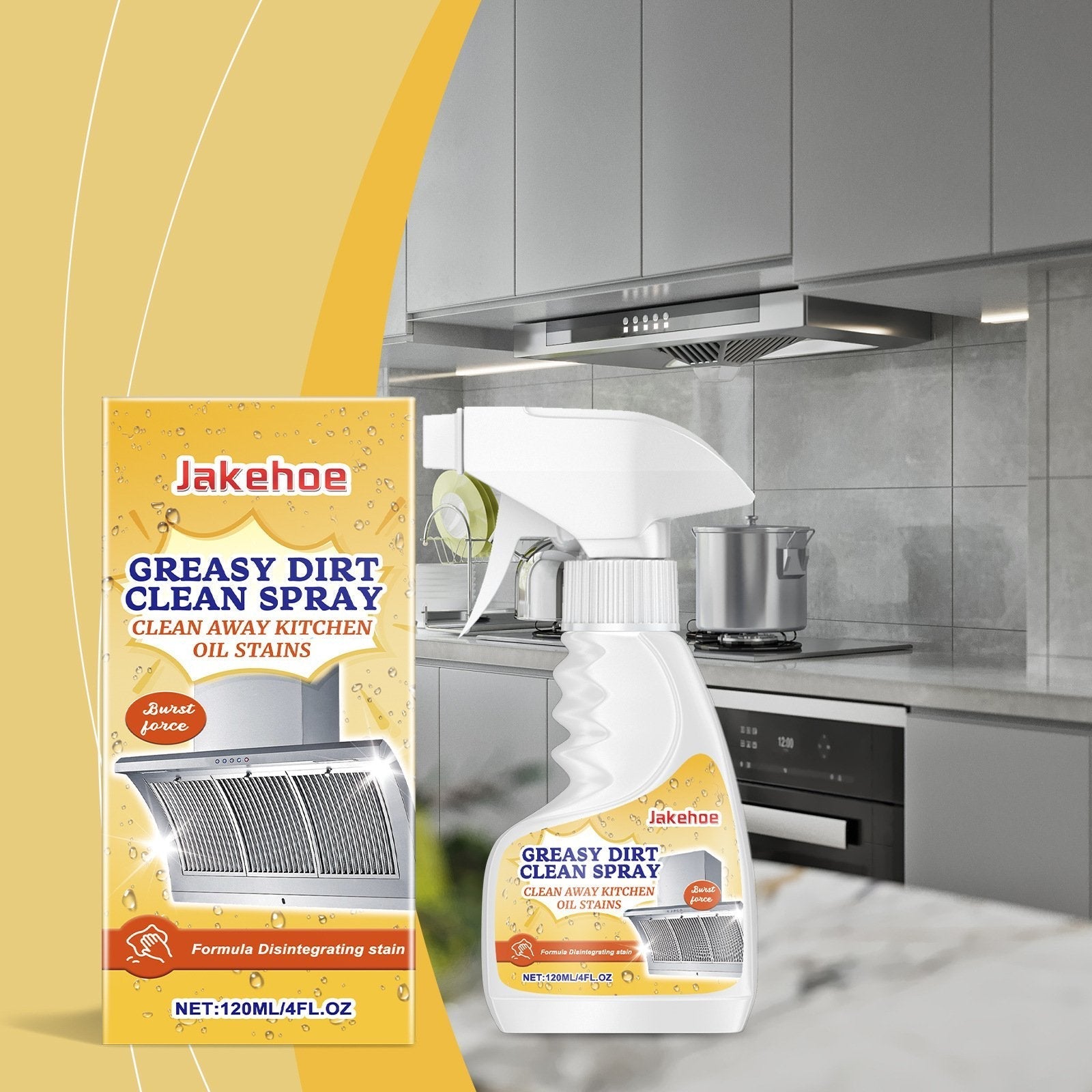 🎁LIMITED SALE- BUY 2 GET 1 FREE!!✨⚡Multi-Purpose Kitchen Heavy Oil Cleaner Spray