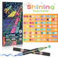 🔥LAST DAY SALE ONLY ￡8.99!!🔥Glitter Brush Markers – dual-tip design, shimmering ink makes cards & crafts sparkle
