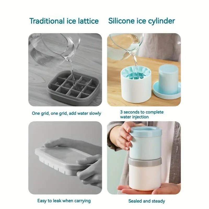 🧊Last Day-Buy 1 Get 1 Free❄️Quick Freezing Silicone Ice Cube Mold