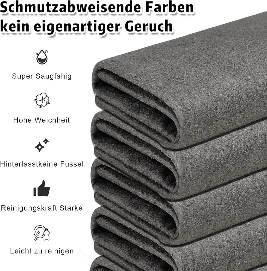 👍LAST DAY 49% OFF🧼🌟Thickened Magic Microfiber Cloth (Set of 5 pieces)