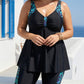 🏖️Summer Hot Sale 50% OFF🌊Women's Plus Size Flowy Tankini Top and Shorts Bathing Suit ✨