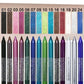 🏆 Last Day Special Price £14.99! 🌈14-Pack Waterproof Colored Gel Eyeliner Pencil – Metallic & Shimmer Finishes, Smudge-Proof（Pencil sharpener color is random）