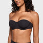 ⏳LAST WEEK SALE -ONLY £14.99!🖤💐Women's Convertible Strapless Minimiser Bandeau Bra Underwire Unlined for Large Bust