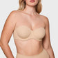 ⏳LAST WEEK SALE -ONLY £14.99!🖤💐Women's Convertible Strapless Minimiser Bandeau Bra Underwire Unlined for Large Bust