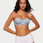 ⏳LAST WEEK SALE -ONLY £14.99!🖤💐Women's Convertible Strapless Minimiser Bandeau Bra Underwire Unlined for Large Bust