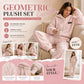 ☀️Hot Sale-50% OFF🔥🍂Embossed Geometric Plush Set – Timeless Comfort & Effortless Style For Every Occasion