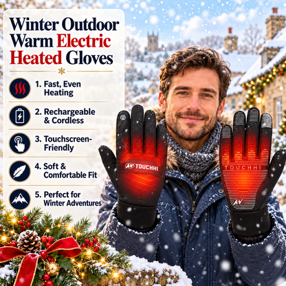 🎄Christmas Sale! 🔥50% OFF!☀️Winter Outdoor Warm Electric Heated Gloves