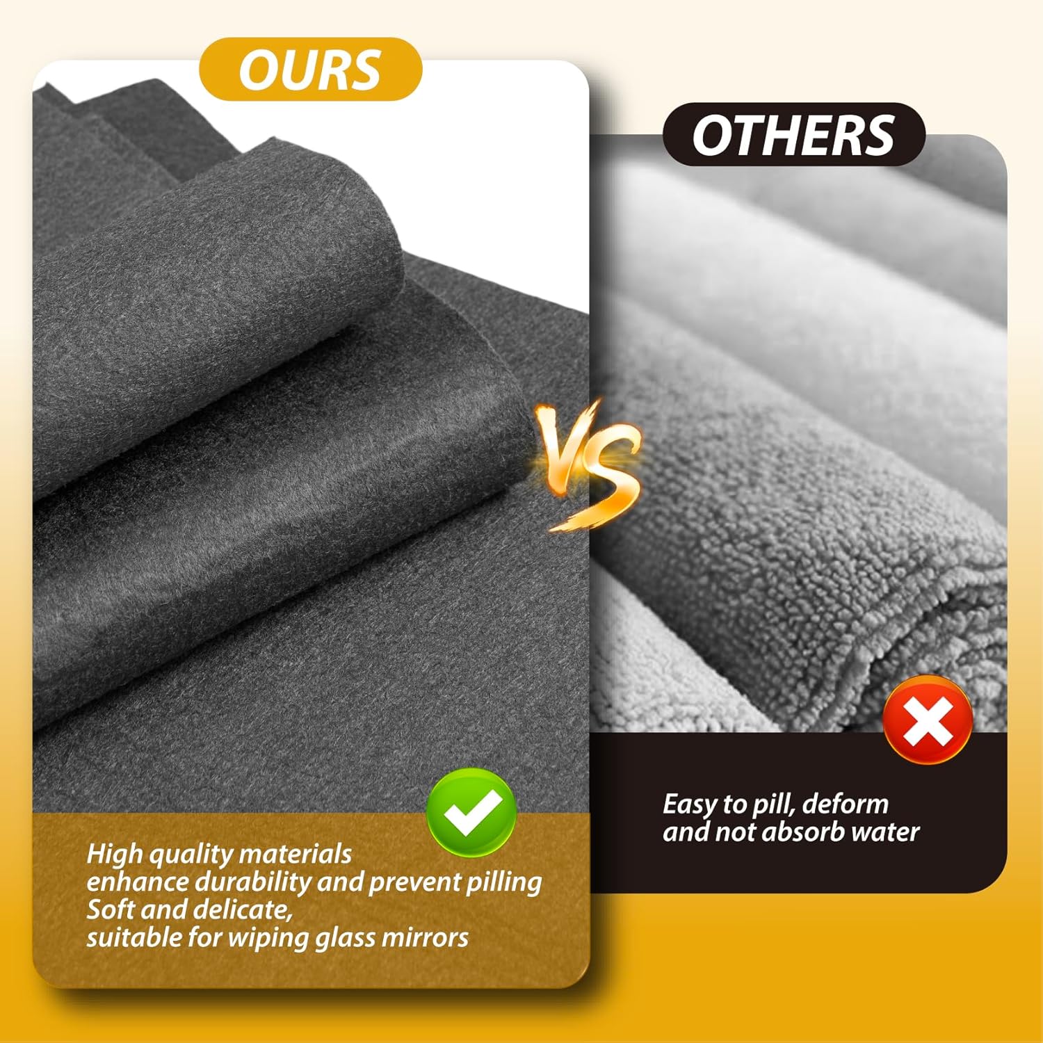 👍LAST DAY 49% OFF🧼🌟Thickened Magic Microfiber Cloth (Set of 5 pieces)