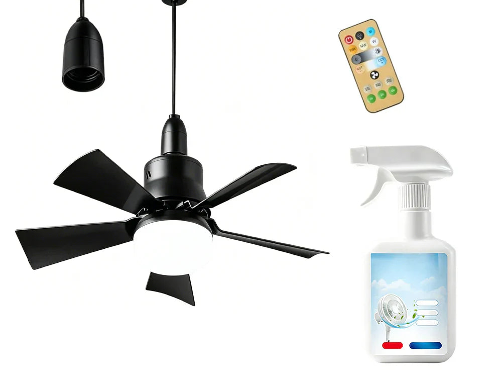 🏆LAST DAY SALE 49% OFF🔥SmartBreez™ 40W LED Ceiling Fan Light – 20.5” Ultra-Quiet with Remote 🎯 | E27 + FREE B22 Adapter 🔌 | For Bedroom 😴, Kitchen 👩‍🍳 & Garage 🛠️ – UK Ready! 🇬🇧