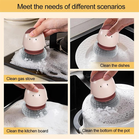 ⏰Super Discount-49% OFF🌟Automatic liquid filling dishwashing brush