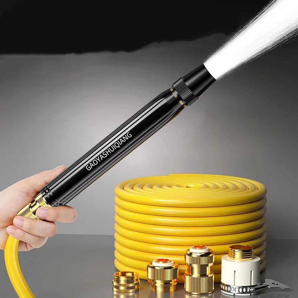 🖤LAST DAY BUY 2 GET 1 FREE!!🖤Home high-pressure car wash water gun with booster nozzle and hose, a must-have for watering plants and vegetables, and car washing.👍💦