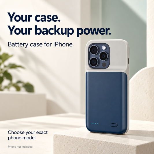 🖤Black Friday Special Price💥Sale: 50% OFF💥2-in-1 iPhone Case & Power Bank—Battery Case for iPhone with LED Power Indicator🔋📱