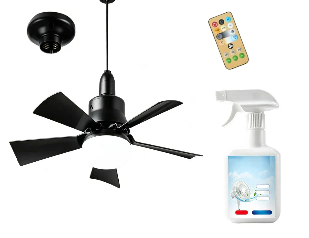 🏆LAST DAY SALE 49% OFF🔥SmartBreez™ 40W LED Ceiling Fan Light – 20.5” Ultra-Quiet with Remote 🎯 | E27 + FREE B22 Adapter 🔌 | For Bedroom 😴, Kitchen 👩‍🍳 & Garage 🛠️ – UK Ready! 🇬🇧