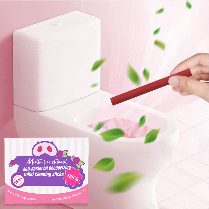 ✨Last Day Sale-🥰Buy 3 get 5 free & Only ￡0.32/pcs🔥Multi-functional Anti-Bacterial Deodorizing Toilet Cleaning Sticks🌈