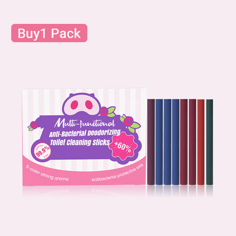 ✨Last Day Sale-🥰Buy 3 get 5 free & Only ￡0.32/pcs🔥Multi-functional Anti-Bacterial Deodorizing Toilet Cleaning Sticks🌈