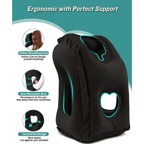 ✈️ LIMITED-TIME 50% OFF! 💨 Inflatable Travel Pillow | 360° Support – Soft Flocking, Quick Inflate, Compact🧳💤Enjoy a comfortable sleep anytime, anywhere