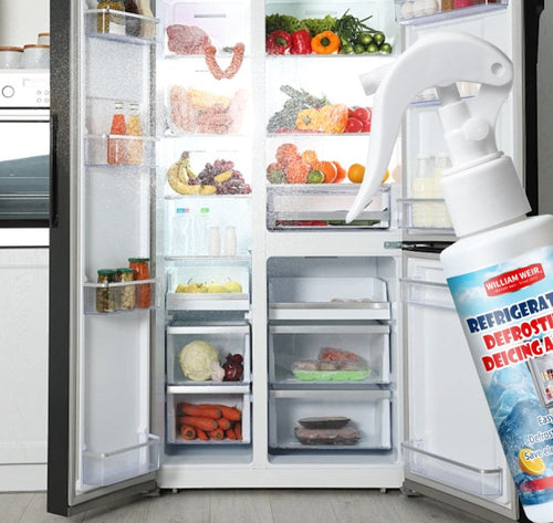 ⏳LAST DAY - Buy 2 Get 1 Free!!🧊Defrosting Spray for Fridge Freezer👍✨Includes Free Spatula