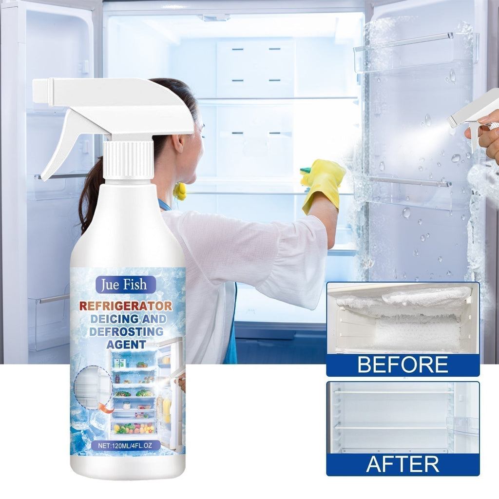 ⏳LAST DAY - Buy 2 Get 1 Free!!🧊Defrosting Spray for Fridge Freezer👍✨Includes Free Spatula