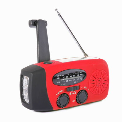🔥LAST DAY SALE ONLY￡18.99!🔥Multifunctional Portable Solar Emergency Radio 📻– Power Bank, Hand Crank & Weather Alert for Outdoor & Crisis Preparedness🔦