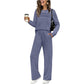 🔥LAST DAY SALE - 60% OFF👍Women's Crew Neck Top & Drawstring Pants Set✨